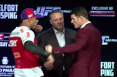 Bisping, Belfort Heated Face-off at UFC on FX 7 Press Conference