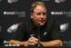Jan 17, 2013; Philadelphia, PA, USA; Philadelphia Eagles new head coach Chip Kelly addresses the media during a press conference at the Philadelphia Eagles NovaCare Complex. Mandatory Credit: Howard Smith-USA TODAY Sports