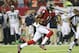 ATLANTA, GA - JANUARY 13: Julio Jones #11 of the Atlanta Falcons carries the ball during the NFC Divisional Playoff Game against the Seattle Seahawks at Georgia Dome on January 13, 2013 in Atlanta, Georgia. (Photo by Streeter Lecka/Getty Images)