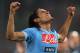 NAPLES, ITALY - JANUARY 06: Edinson Cavani of Napoli celebrates afetr scoring the opening goal during the Serie A match between SSC Napoli and AS Roma at Stadio San Paolo on January 6, 2013 in Naples, Italy. (Photo by Maurizio Lagana/Getty Images)