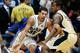 Jan 17, 2013; Durham, NC, USA; Duke Blue Devils guard Seth Curry (30) drives against Georgia Tech Yellow Jackets guard/forward Marcus Georges-Hunt (3) during the first half at Cameron Indoor Stadium. Mandatory Credit: Mark Dolejs-USA TODAY Sports
