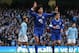 MANCHESTER, ENGLAND - DECEMBER 01: Marouane Fellaini of Everton celebrates scoring the opening goal during the Barclays Premier League match between Manchester City and Everton at the Etihad Stadium on December 1, 2012 in Manchester, England. (Photo by Clive Brunskill/Getty Images)