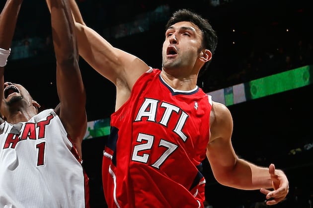 Zaza Pachulia Starts for Al Horford vs. Nets