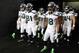 ATLANTA, GA - JANUARY 13: Sidney Rice #18 of the Seattle Seahawks and his teammates prepare to take the field for their NFC Divisional Playoff Game against the Atlanta Falcons at Georgia Dome on January 13, 2013 in Atlanta, Georgia. (Photo by Streeter Lecka/Getty Images)