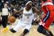 January 18, 2013; Denver, CO, USA; Denver Nuggets guard Ty Lawson (3) drives to the basket during the first half against the Washington Wizards at the Pepsi Center. Mandatory Credit: Chris Humphreys-USA TODAY Sports