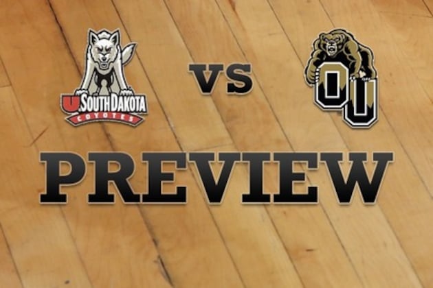 South Dakota vs. Oakland: Full Game Preview