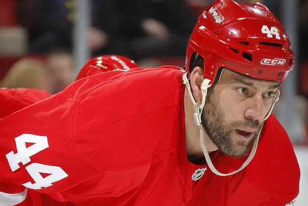 Red Wings' Todd Bertuzzi out Several Weeks with Mononucleosis