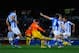 SAN SEBASTIAN, SPAIN - JANUARY 19: Lionel Messi of FC Barcelona scores the opening goal during the La Liga match between Real Sociedad and FC Barcelona at the Anoeta stadium on January 19, 2013 in San Sebastian, Spain. (Photo by David Ramos/Getty Images)
