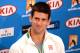 MELBOURNE, AUSTRALIA - JANUARY 18: Novak Djokovic of Serbia speaks to the media during a press conference after winning his third round match during day five of the 2013 Australian Open at Melbourne Park on January 18, 2013 in Melbourne, Australia. (Photo by Vince Caligiuri/Getty Images)