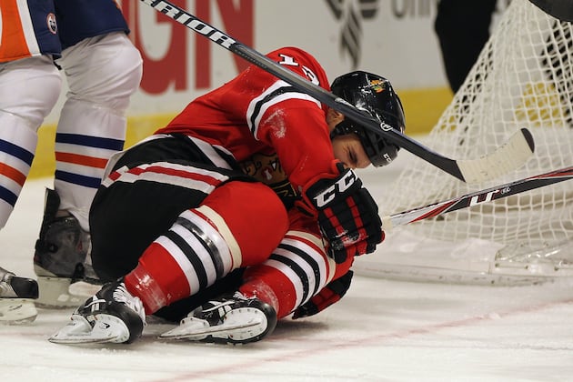 Blackhawks' Carcillo Injured in First Game Back