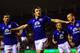 SUNDERLAND, ENGLAND - DECEMBER 26: Everton player Leighton Baines (c) celebrates his penalty during the Barclays Premier League match between Sunderland and Everton at Stadium of Light on December 26, 2011 in Sunderland, England. (Photo by Stu Forster/Getty Images)