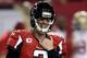 ATLANTA, GA - JANUARY 20: Quarterback Matt Ryan #2 of the Atlanta Falcons reacts late in the fourth quarter while taking on the San Francisco 49ers in the NFC Championship game at the Georgia Dome on January 20, 2013 in Atlanta, Georgia. (Photo by Streeter Lecka/Getty Images)