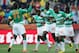 NELSPRUIT, SOUTH AFRICA - JUNE 25: Yaya Toure of the Ivory Coast (C) celebrates scoring the opening goal with Didier Drogba (L) and team mates during the 2010 FIFA World Cup South Africa Group G match between North Korea and Ivory Coast at the Mbombela Stadium on June 25, 2010 in Nelspruit, South Africa. (Photo by Clive Mason/Getty Images)
