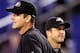 BALTIMORE, MD - NOVEMBER 24: Head coach Jim Harbaugh (L) of the San Francisco 49ers and his brother, head coach John Harbaugh (R) of the Baltimore Ravens stand next to each other before the start of their game at M&T Bank Stadium on November 24, 2011 in Baltimore, Maryland. (Photo by Rob Carr/Getty Images)