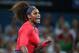 BRISBANE, AUSTRALIA - JANUARY 03: Serena Williams of United States celebrates after winning the first set against Sloane Stephens of United States on day five of the Brisbane International at Pat Rafter Arena on January 3, 2013 in Brisbane, Australia. (Photo by Chris Hyde/Getty Images)