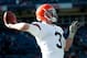 DENVER, CO - DECEMBER 23: Quarterback Brandon Weeden #3 of the Cleveland Browns warms up before a game against the Denver Broncos at Sports Authority Field at Mile High on December 23, 2012 in Denver, Colorado. The Broncos defeated the Browns 34-12. (Photo by Dustin Bradford/Getty Images)
