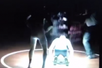 Seriously: Light Fixture Falls on Wrestler's Head During Match