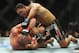 Dec 10, 2011; Toronto, ON, Canada; UFC fighter Tito Ortiz (bottom) against fighter Rogerio Nogueira during a light heavyweight bout at UFC 140 at the Air Canada Centre. Mandatory Credit: Tom Szczerbowski-USA TODAY Sports