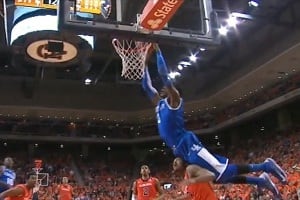 Nerlens Noel Jumped over a Defender's Head While Catching an Alley Oop