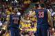 TEMPE, AZ - JANUARY 19: Solomon Hill #44 of the Arizona Wildcats high fives Grant Jerrett #33 after scoring against the Arizona State Sun Devils during the college basketball game at Wells Fargo Arena on January 19, 2013 in Tempe, Arizona. The Wildcats defeated the Sun Devils 71-54. (Photo by Christian Petersen/Getty Images)