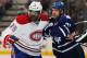 TORONTO, CANADA - FEBRUARY 11: P.K. Subban #76 of the Montreal Canadiens scuffles with Phil Kessek #81 of the Toronto Maple Leafs in a game on February 11, 2012 at the Air Canada Centre in Toronto, Canada. The Canadiens defeated the Leafs 5-0. (Photo by Claus Andersen/Getty Images)