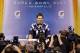 INDIANAPOLIS, IN - JANUARY 31: Tom Brady #12 of the New England Patriotsanswers questions from the media during Media Day ahead of Super Bowl XLVI against the New York Giants at Lucas Oil Stadium on January 31, 2012 in Indianapolis, Indiana. (Photo by Michael Heiman/Getty Images)