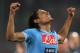 NAPLES, ITALY - JANUARY 06: Edinson Cavani of Napoli celebrates afetr scoring the opening goal during the Serie A match between SSC Napoli and AS Roma at Stadio San Paolo on January 6, 2013 in Naples, Italy. (Photo by Maurizio Lagana/Getty Images)