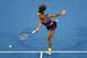 MELBOURNE, AUSTRALIA - JANUARY 21: Serena Williams of the United States plays a forehand in her fourth round match against Maria Kirilenko of Russia during day eight of the 2013 Australian Open at Melbourne Park on January 21, 2013 in Melbourne, Australia. (Photo by Scott Barbour/Getty Images)