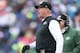 ORCHARD PARK, NY - DECEMBER 30: Head coach Rex Ryan of the New York Jets yells from the sideline during an NFL game against the Buffalo Bills at Ralph Wilson Stadium on December 30, 2012 in Orchard Park, New York. (Photo by Tom Szczerbowski/Getty Images)