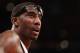 NEW YORK, NY - JANUARY 03: Amar'e Stoudemire #1 of the New York Knicks takes a break during the game against the San Antonio Spurs at Madison Square Garden on January 3, 2013 in New York City. NOTE TO USER: User expressly acknowledges and agrees that, by downloading and/or using this photograph, user is consenting to the terms and conditions of the Getty Images License Agreement. The Knicks defeated the Spurs 100-83. (Photo by Bruce Bennett/Getty Images)