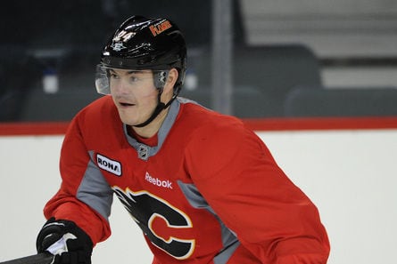 Hudler Flies Back to Calgary, Eligible vs. Oilers