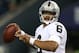SEATTLE, WA - AUGUST 30: Quarterback Terrelle Pryor #6 of the Oakland Raiders passes against the Seattle Seahawks at CenturyLink Field on August 30, 2012 in Seattle, Washington. (Photo by Otto Greule Jr/Getty Images)