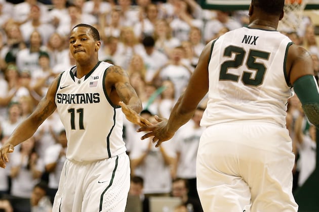 No. 13 Michigan St. 49, Wisconsin 47