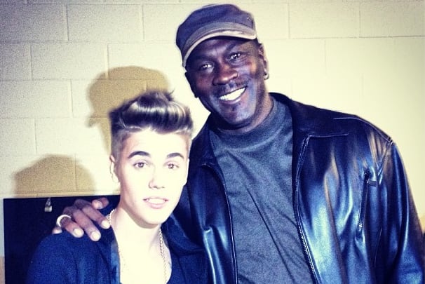 Jordan Met Bieber in Charlotte