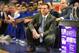 Jan 22, 2013; Manhattan, KS, USA; Kansas Jayhawks head coach Bill Self looks on during a 59-55 win against the Kansas State Wildcats at Bramlage Coliseum. Mandatory Credit: Scott Sewell-USA TODAY Sports