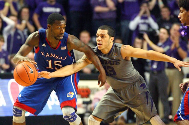 KU Overcomes Crowd, McLemore's Fouls to Beat K-State