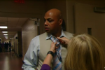 Watch: Charles Barkley Can't Tie His Own Tie