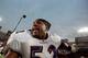 28 Jan 2001: Ray Lewis #52 of the Baltimore Ravens celebrates after the Super Bowl XXXV Game against the New York Giants at the Raymond James Stadium in Tampa, Florida. The Ravens defeated the Giants 34-7.Mandatory Credit: Andy Lyons /Allsport