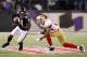 November 24, 2011; Baltimore, MD, USA; Baltimore Ravens wide reciver Anquan Boldin (81) is tackled by San Francisco 49ers cornerback Chris Culliver (29) on Thanksgiving at M&T Bank Stadium. Mandatory Credit: Mitch Stringer-USA TODAY Sports