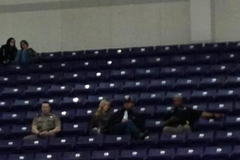 Cops Guarded Tony Romo & His Wife Last Night at Texas H.S. Basketball Game
