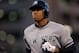 DETROIT, MI - OCTOBER 18: Alex Rodriguez #13 of the New York Yankees reacts as he walsk back towards the dugout after he pinch hit and flied out in the top of the sixth inning against the Detroit Tigers during game four of the American League Championship Series at Comerica Park on October 18, 2012 in Detroit, Michigan. (Photo by Jonathan Daniel/Getty Images)
