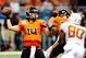 SAN ANTONIO, TX - DECEMBER 29: Alex Okafor #80 of the Univesity of Texas Longhorns pressures Cody Vaz #14 of the Oregon State Beavers during the Valero Alamo Bowl at the Alamodome on December 29, 2012 in San Antonio, Texas. Texas won the game 31-27. (Photo by Stacy Revere/Getty Images)