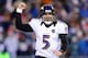 Joe Flacco is lighting up opposing defenses this postseason.