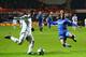 SWANSEA, WALES - JANUARY 23: Pablo Hernandez of Swansea City is blocked by Ashley Cole of Chelsea during the Capital One Cup Semi-Final Second Leg match between Swansea City and Chelsea at Liberty Stadium on January 23, 2013 in Swansea, Wales. (Photo by Michael Steele/Getty Images)