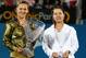 SYDNEY, AUSTRALIA - JANUARY 13: Victoria Azarenka of Belarus and Na Li of China pose with their trophies after the Womens Final during day six of the 2012 Sydney International at Sydney Olympic Park Tennis Centre on January 13, 2012 in Sydney, Australia. (Photo by Ryan Pierse/Getty Images)