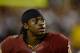 LANDOVER, MD - JANUARY 06: Robert Griffin III #10 of the Washington Redskins walks off of the field injured in the fourth quarter against the Seattle Seahawks during the NFC Wild Card Playoff Game at FedExField on January 6, 2013 in Landover, Maryland. (Photo by Patrick McDermott/Getty Images)