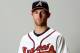 LAKE BUENA VISTA, FL - FEBRUARY 29: Zeke Spruill of the Atlanta Braves poses for a portrait during photo day at Champion Stadium on February 29, 2012 in Lake Buena Vista, Florida. (Photo by Matthew Stockman/Getty Images)