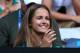 MELBOURNE, AUSTRALIA - JANUARY 21: Kim Sears, girlfriend of Andy Murray of Great Britain, watches the men's fourth round match between Andy Murray of Great Britain and Gilles Simon of France during day eight of the 2013 Australian Open at Melbourne Park on January 21, 2013 in Melbourne, Australia. (Photo by Lucas Dawson/Getty Images)