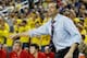 ANN ARBOR, MI - JANUARY 09: Head coach Tim Miles of the Nebraska Cornhuskers directs his team from the bench during the second half while playing the Michigan Wolverines at Crisler Center on January 9, 2013 in Ann Arbor, Michigan. Michigan won the game 62-47. (Photo by Gregory Shamus/Getty Images)