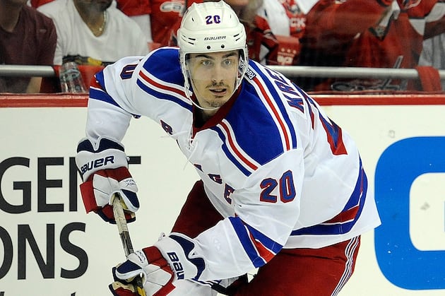 Rangers Confirm Kreider Among 3 Scratched Tonight